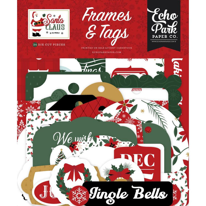 Echo Park Santa Claus - Ephemera Frames & Tags