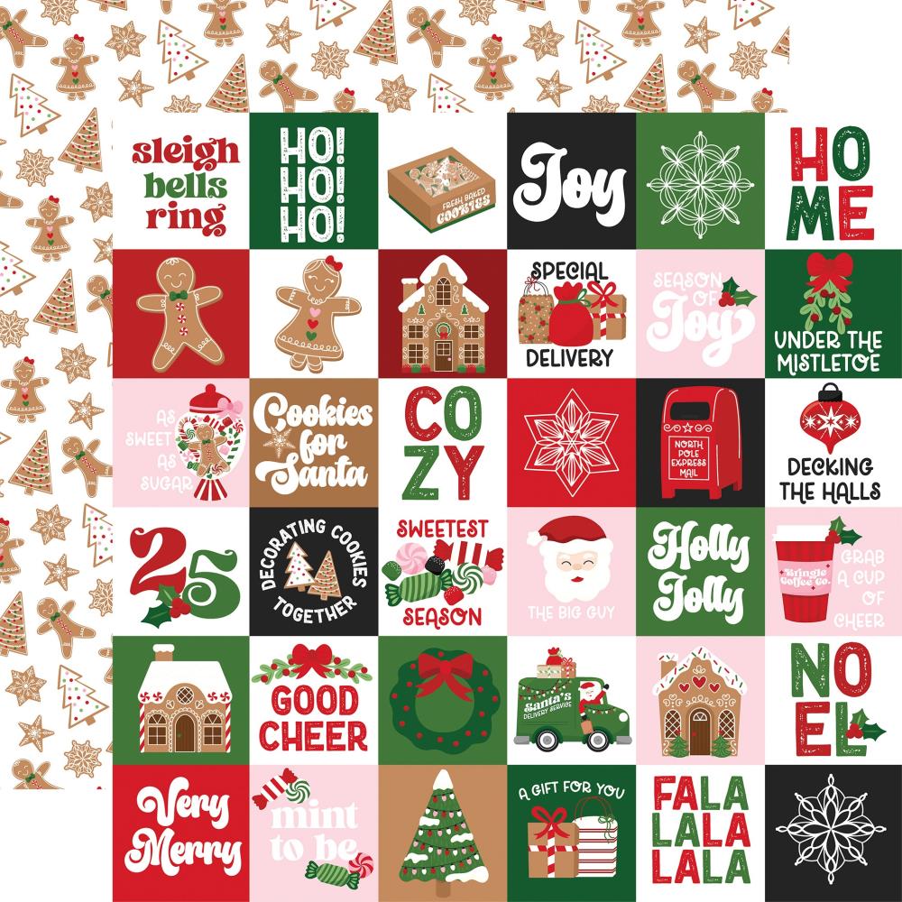 Echo Park Santa's Christmas Delivery - 2x2 Journaling Cards