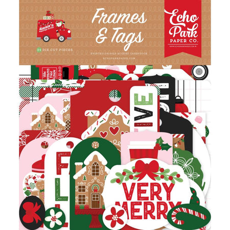 Echo Park Santa's Christmas Delivery - Ephemera Frames & Tags