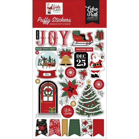 Echo Park Santa Claus - Puffy Stickers