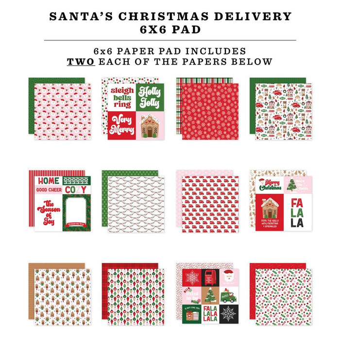 Echo Park Santa's Christmas Delivery - 6x6 Pad