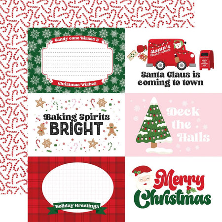 Echo Park Santa's Christmas Delivery - 6x4 Journaling Cards