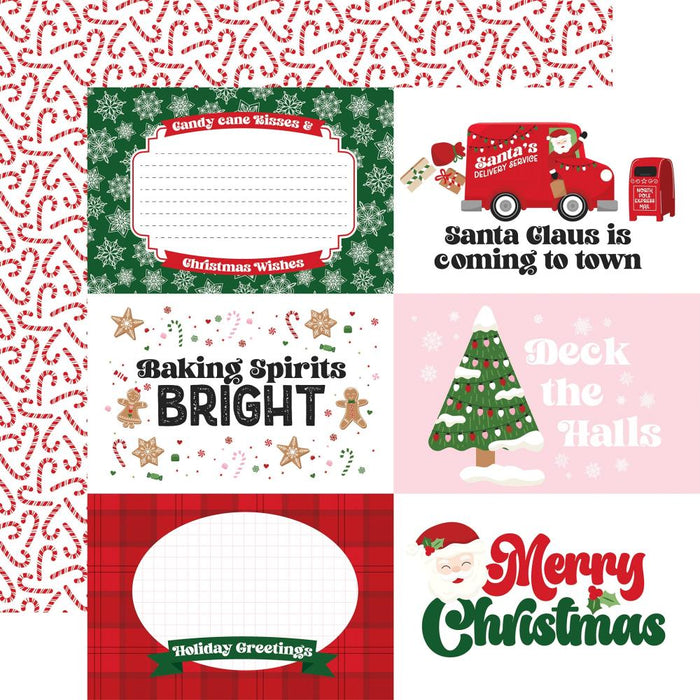 Echo Park Santa's Christmas Delivery - 6x4 Journaling Cards