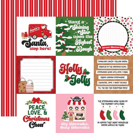 Echo Park Santa's Christmas Delivery - 4x4 Journaling Cards