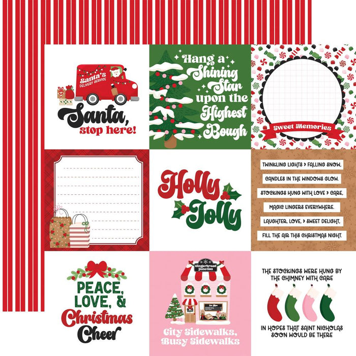 Echo Park Santa's Christmas Delivery - 4x4 Journaling Cards