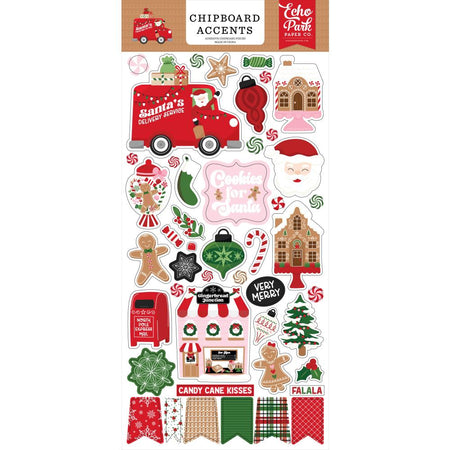 Echo Park Santa's Christmas Delivery - Chipboard Accents
