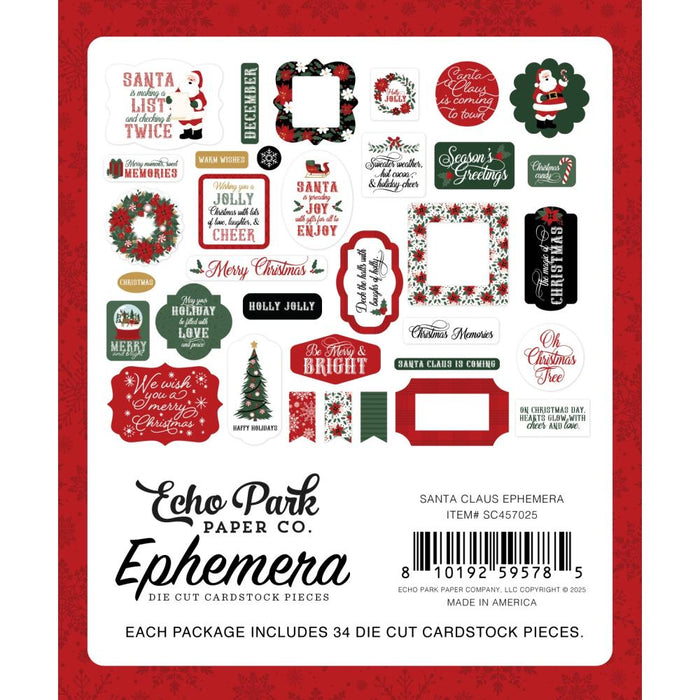 Echo Park Santa Claus - Ephemera Icons