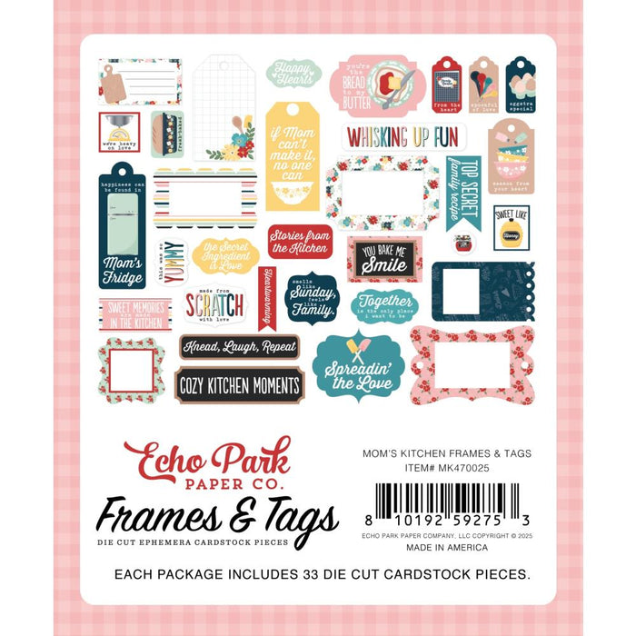 Echo Park Mom's Kitchen - Ephemera Frames & Tags