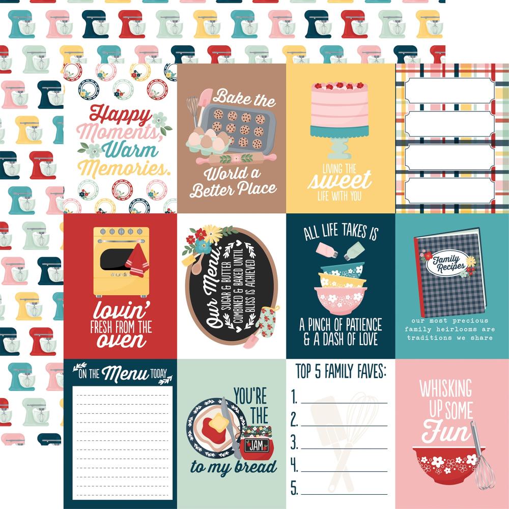Echo Park Mom's Kitchen - 3x4 Journaling Cards