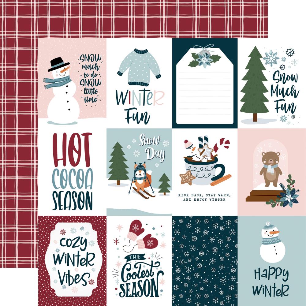 Echo Park Winter Fun - 3x4 Journaling Cards