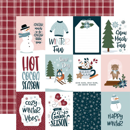 Echo Park Winter Fun - 3x4 Journaling Cards