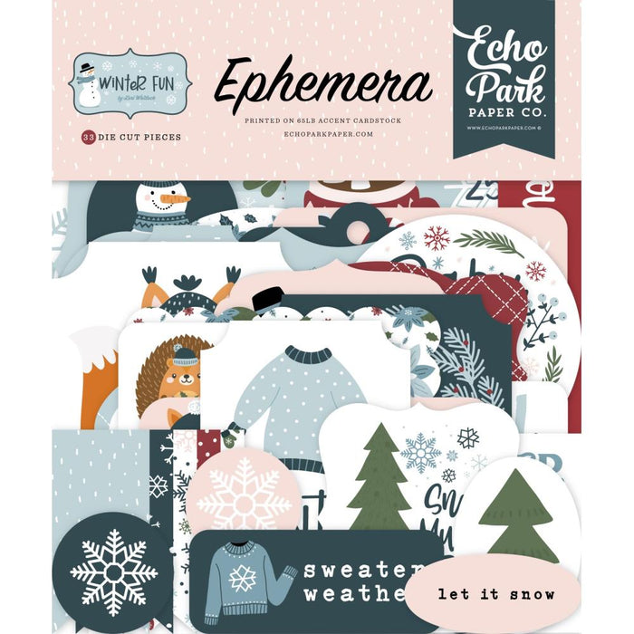Echo Park Winter Fun - Ephemera Icons