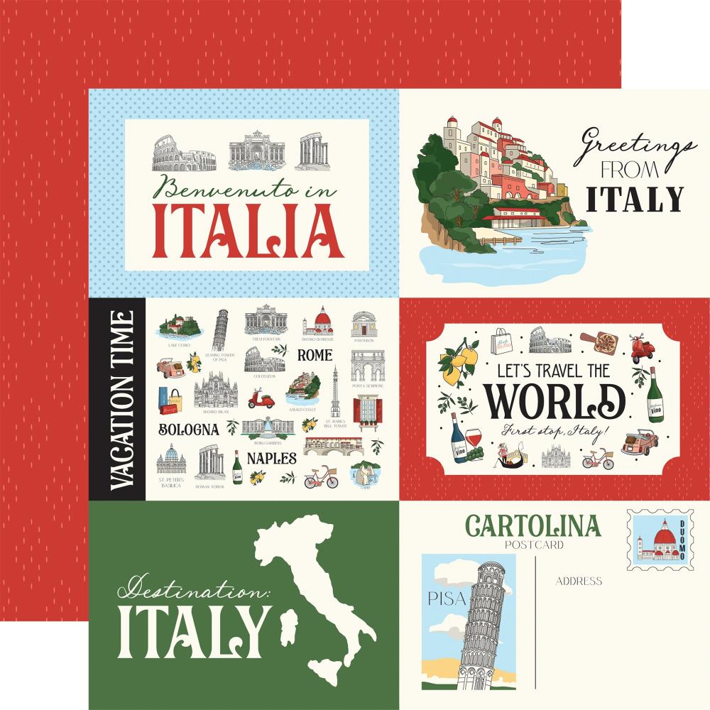 Carta Bella Italy - 6x4 Journaling Cards