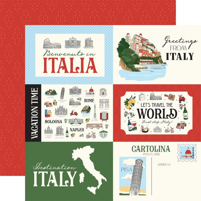 Carta Bella Italy - 6x4 Journaling Cards