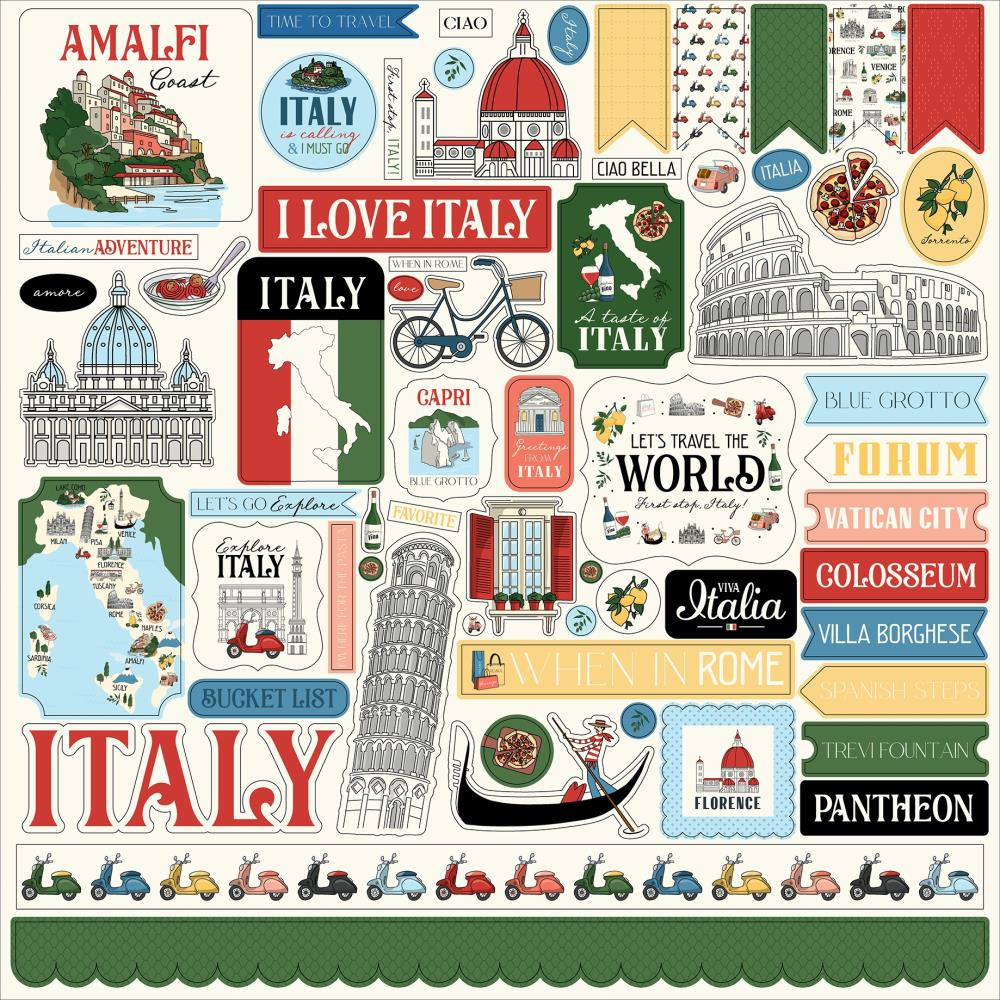 Carta Bella Italy - Element Stickers