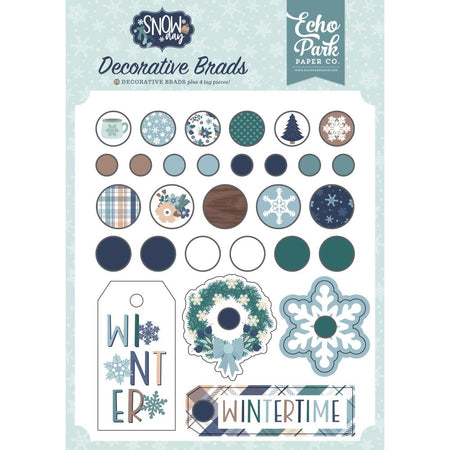 Echo Park Snow Day - Decorative Brads