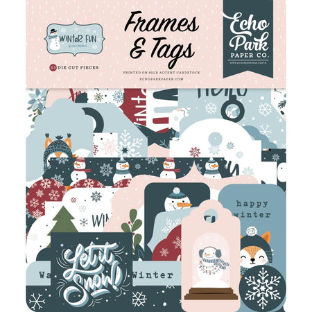 Echo Park Winter Fun - Ephemera Frames & Tags
