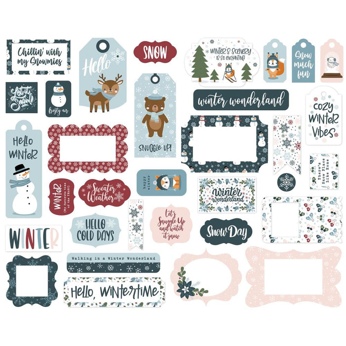 Echo Park Winter Fun - Ephemera Frames & Tags