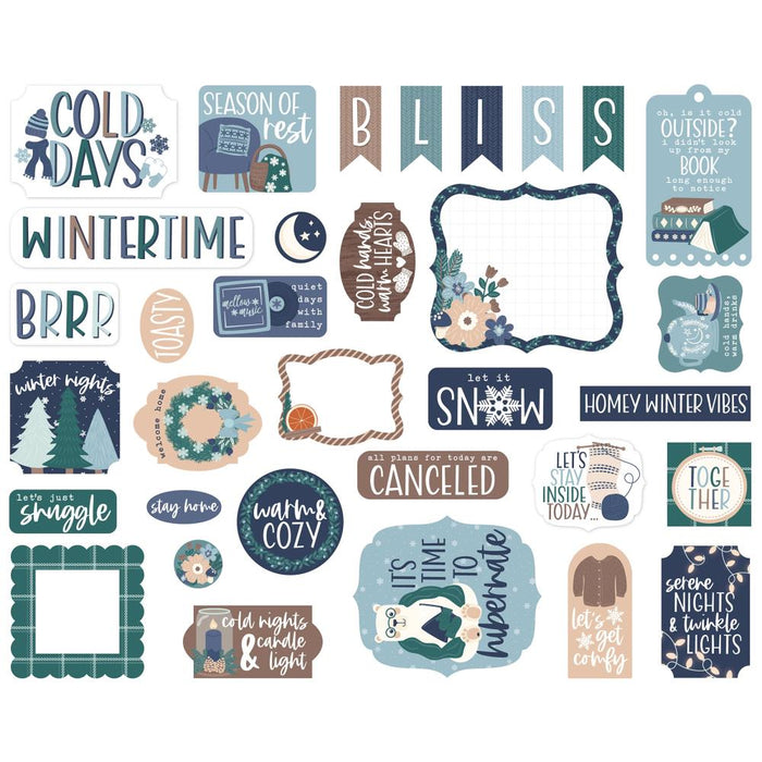 Echo Park Snow Day - Ephemera Icons