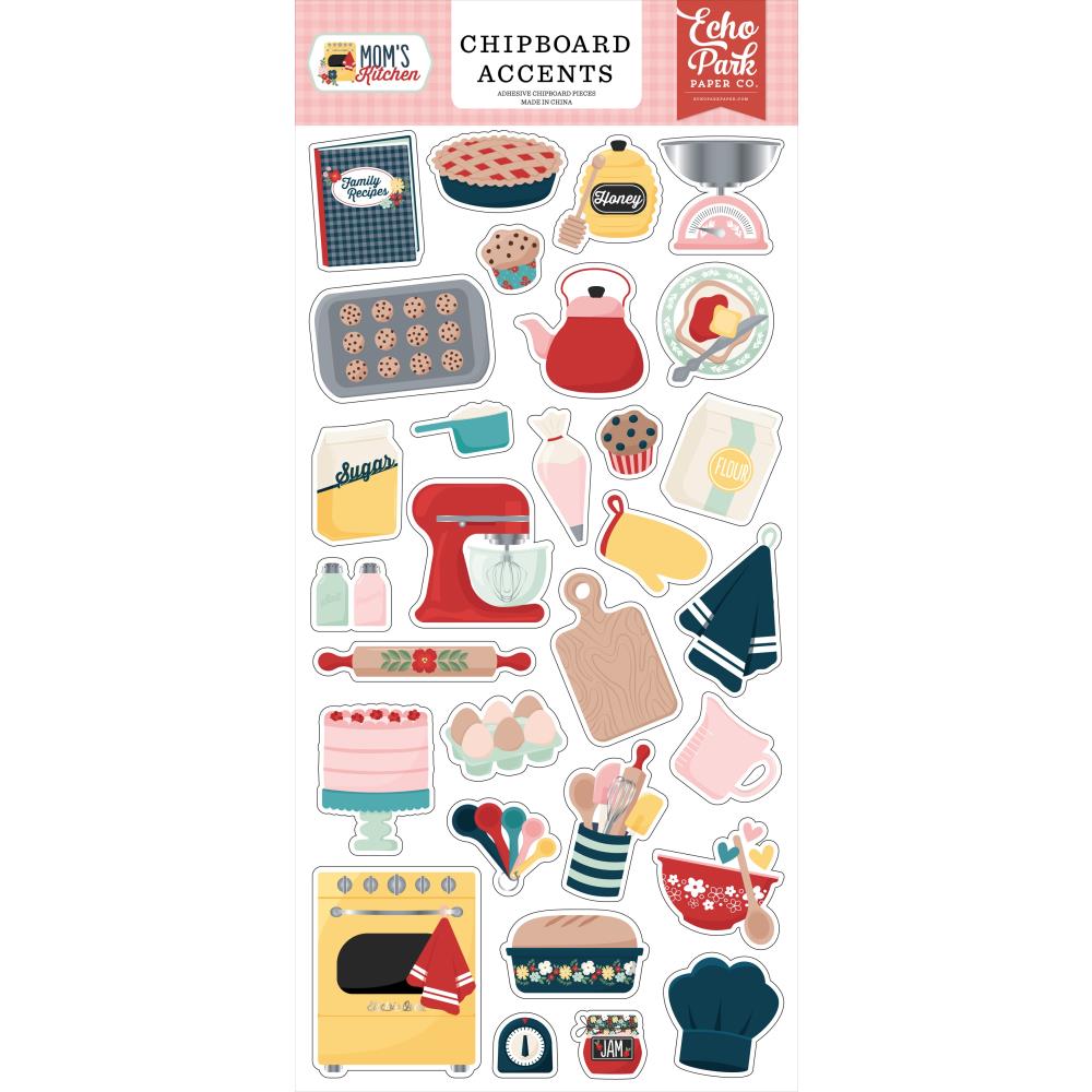 Echo Park Mom's Kitchen - Chipboard Accents