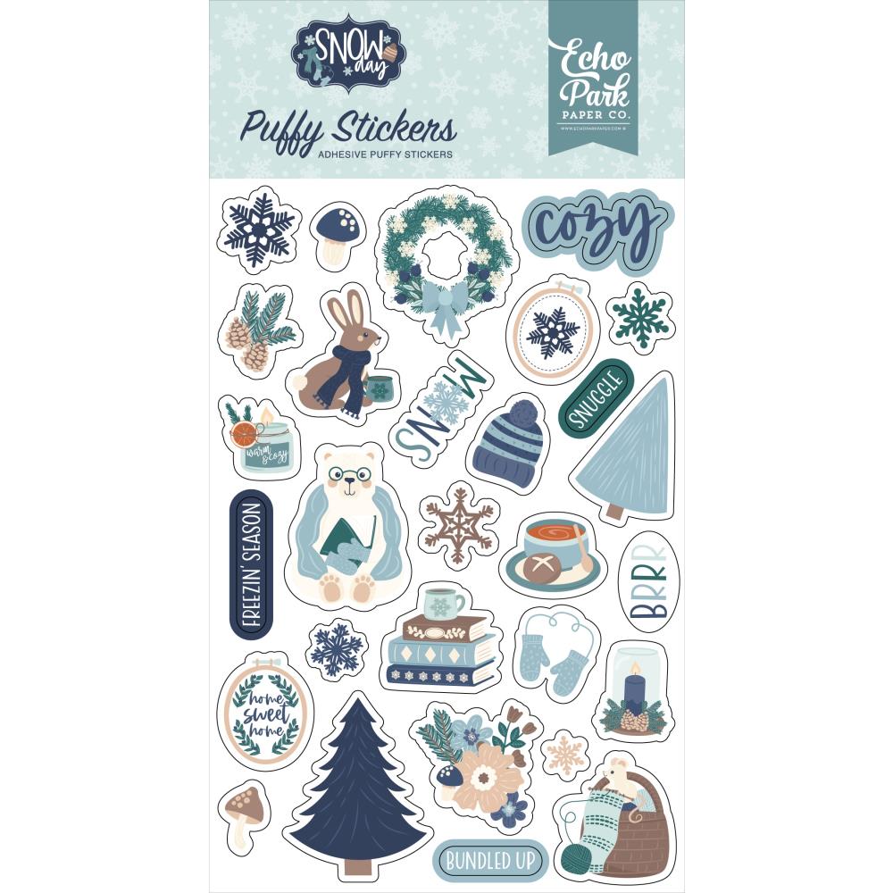 Echo Park Snow Day - Puffy Stickers