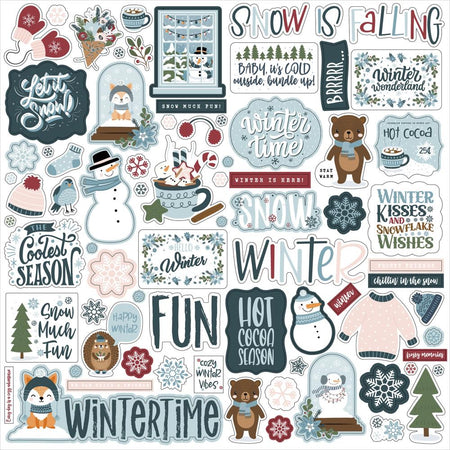 Echo Park Winter Fun - Element Stickers