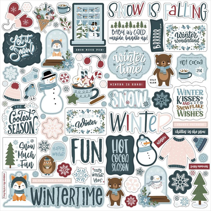 Echo Park Winter Fun - Element Stickers