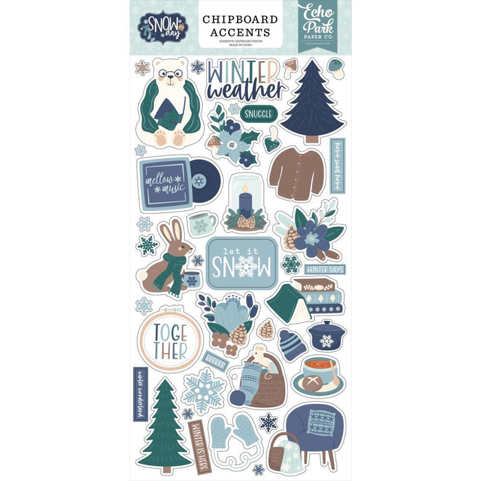 Echo Park Snow Day - Chipboard Accents