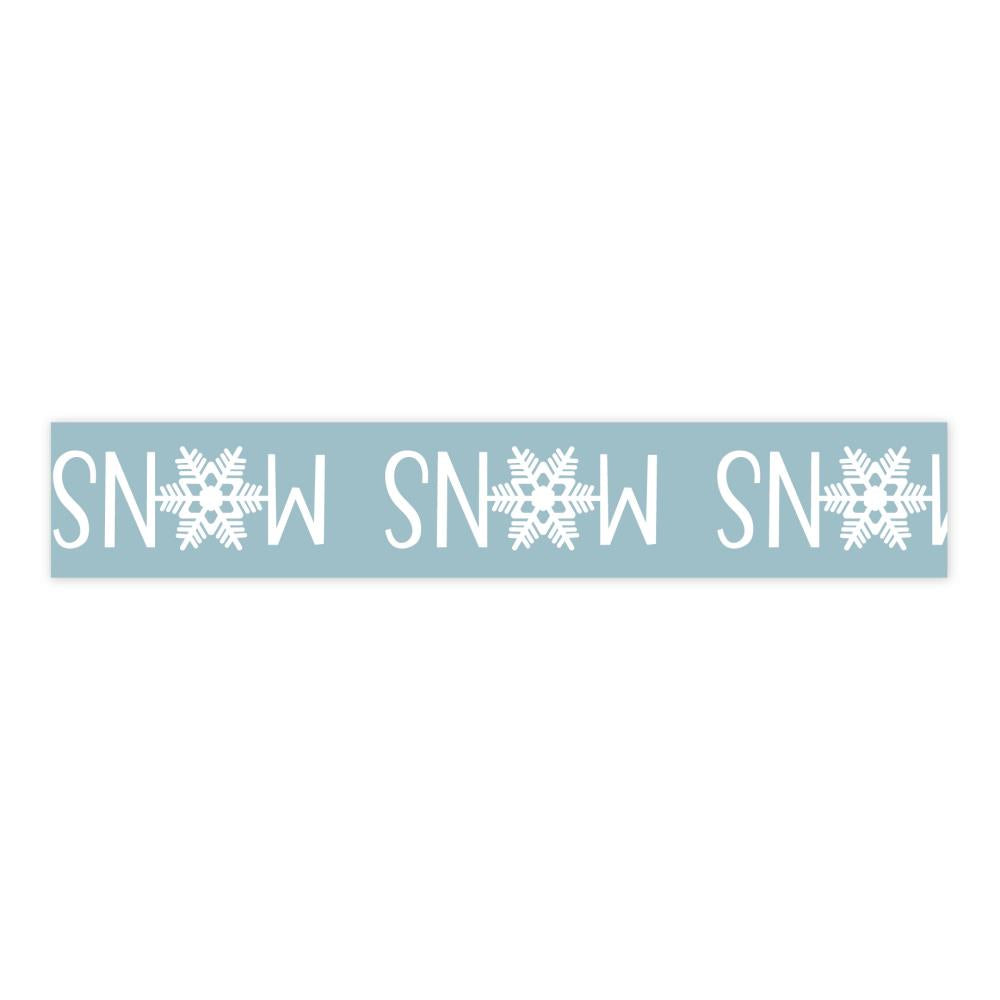 Echo Park Snow Day - Snow With Snowflakes Word Washi Tape