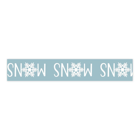 Echo Park Snow Day - Snow With Snowflakes Word Washi Tape
