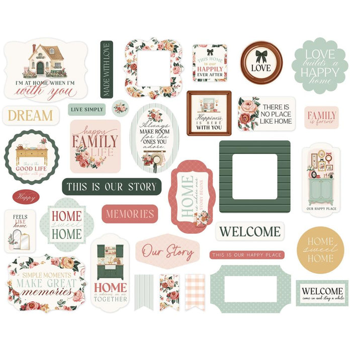 Carta Bella Feels Like Home - Ephemera Icons