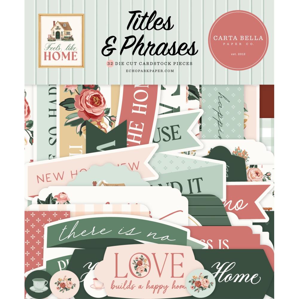 Carta Bella Feels Like Home - Ephemera Titles & Phrases