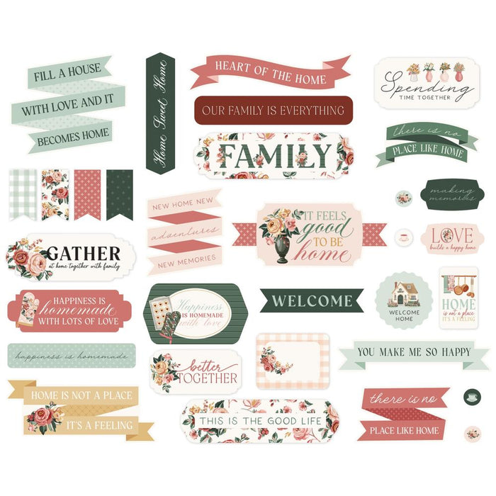 Carta Bella Feels Like Home - Ephemera Titles & Phrases