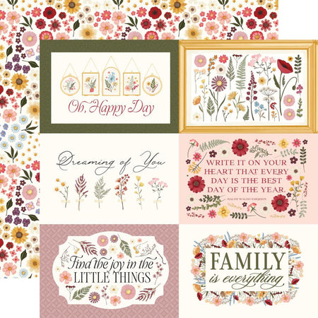 Carta Bella Pressed Floral - 6x4 Journaling Cards