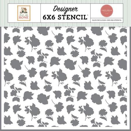 Carta Bella Feels Like Home - Family Life Floral Stencil