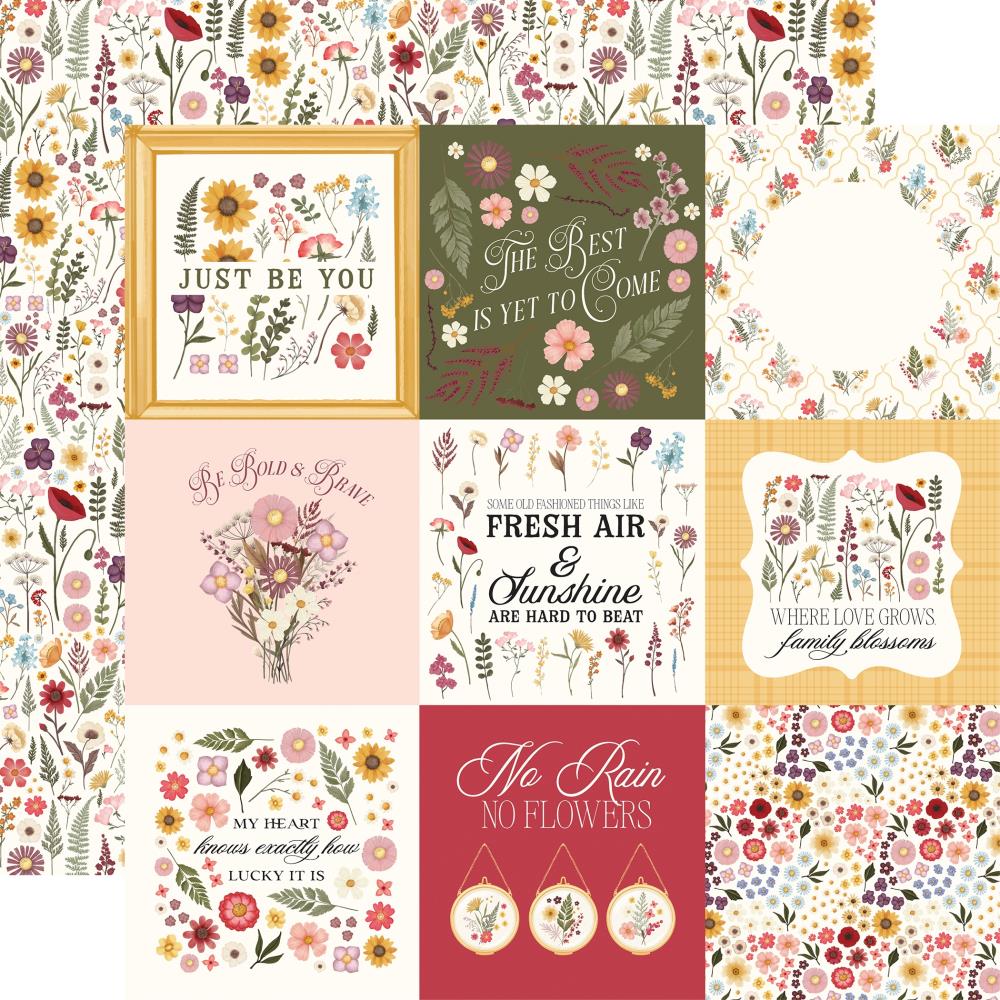 Carta Bella Pressed Floral - 4x4 Journaling Cards
