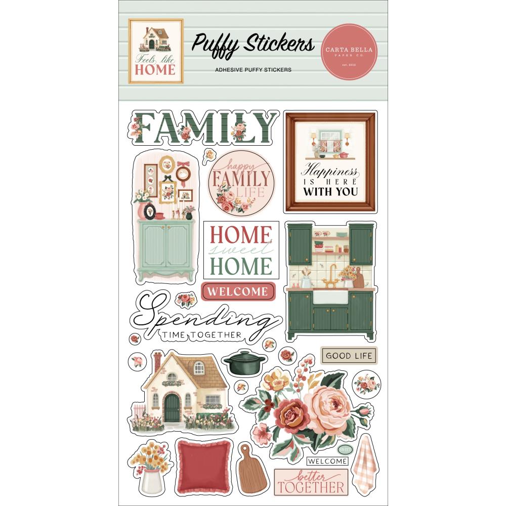 Carta Bella Feels Like Home - Puffy Stickers