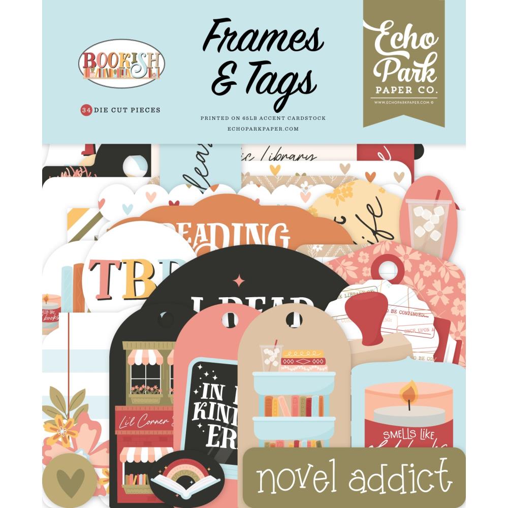 Echo Park Bookish - Ephemera Frames & Tags