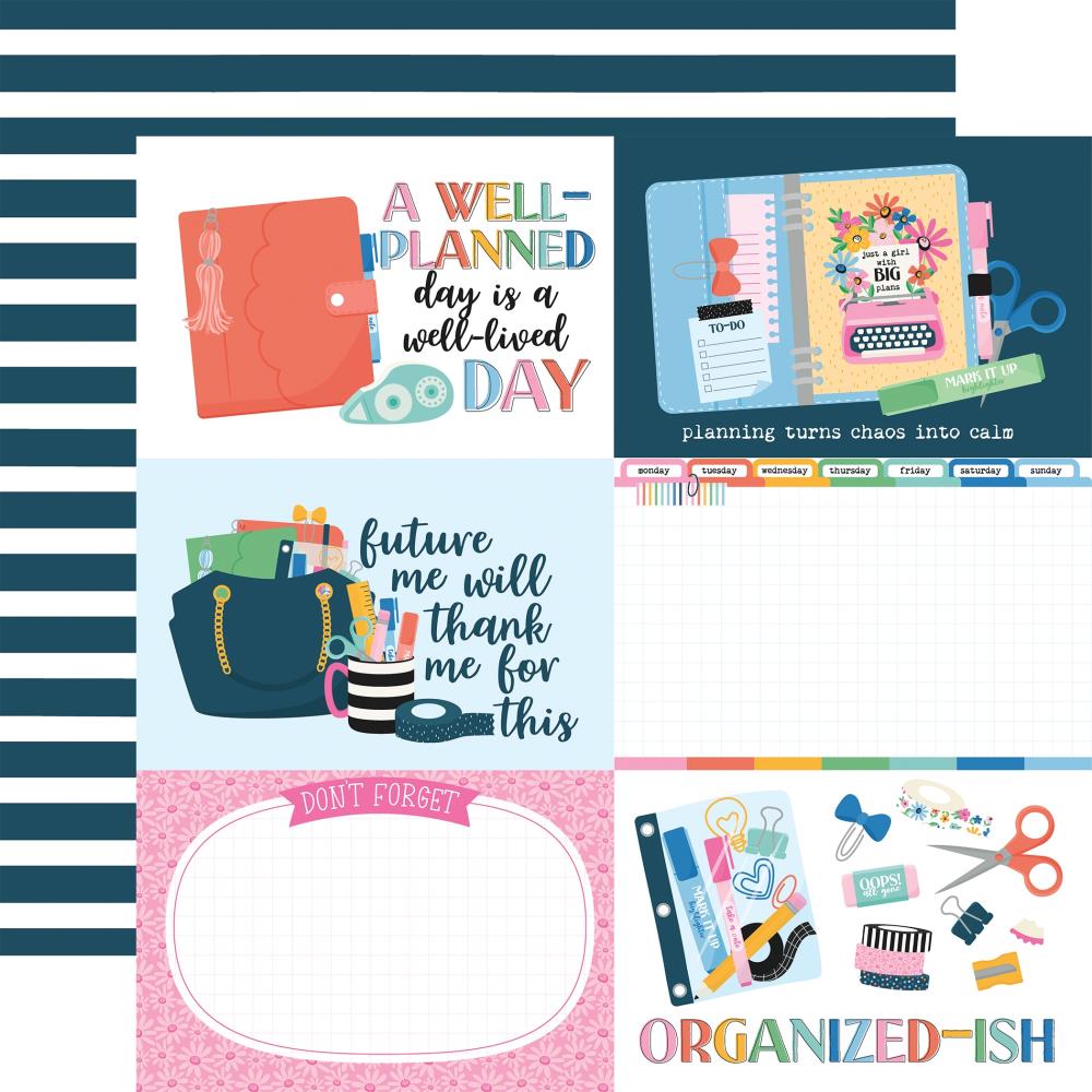 Echo Park Plan On It - 6x4 Journaling Cards