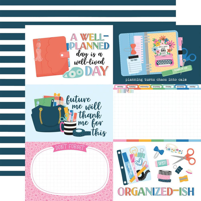 Echo Park Plan On It - 6x4 Journaling Cards