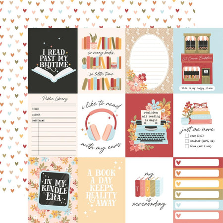 Echo Park Bookish - 3x4 Journaling Cards