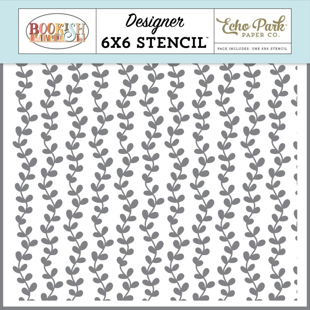 Echo Park Bookish - Plot Twist Vines Stencil