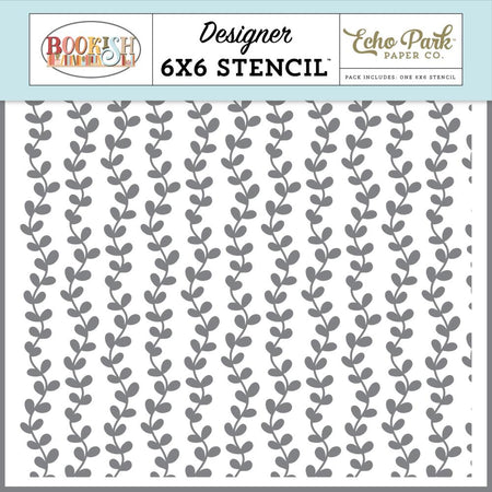 Echo Park Bookish - Plot Twist Vines Stencil