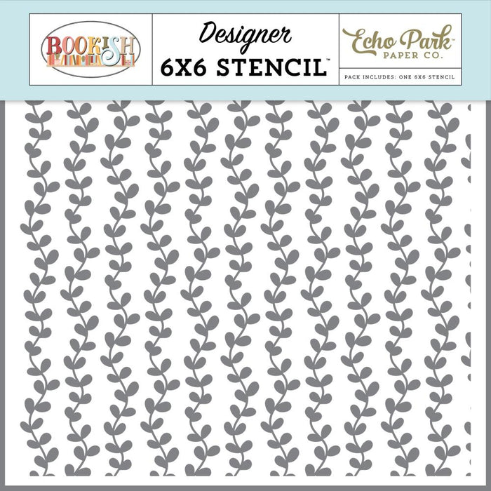 Echo Park Bookish - Plot Twist Vines Stencil