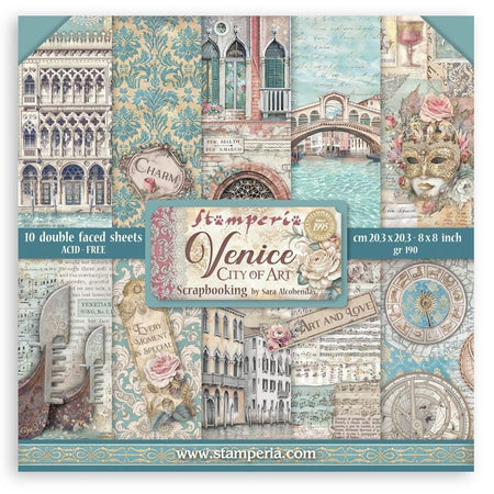 Stamperia Venice City Of Art - 8x8 Paper Pack