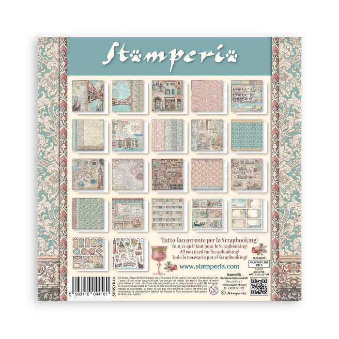 Stamperia Venice City Of Art - 8x8 Maxi Paper Pack