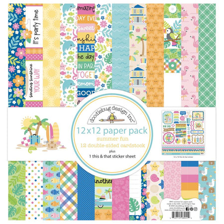 Doodlebug Design Summer Fun - 12x12 Paper Pack