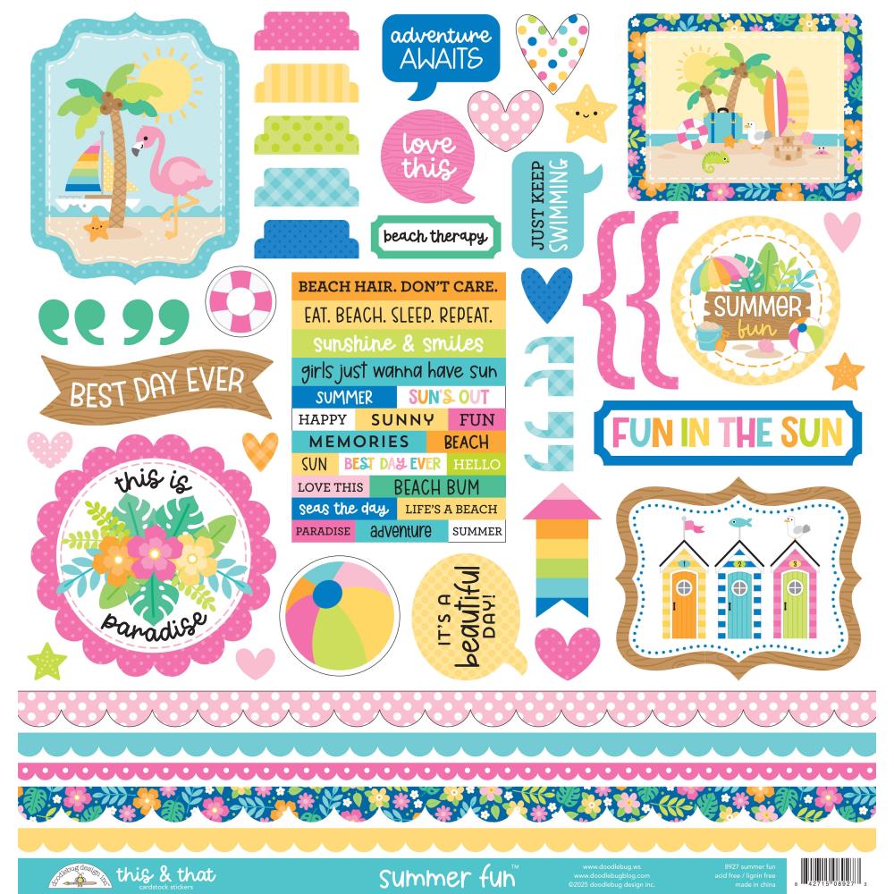 Doodlebug Design Summer Fun - This & That Stickers