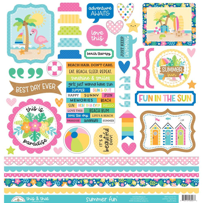 Doodlebug Design Summer Fun - This & That Stickers