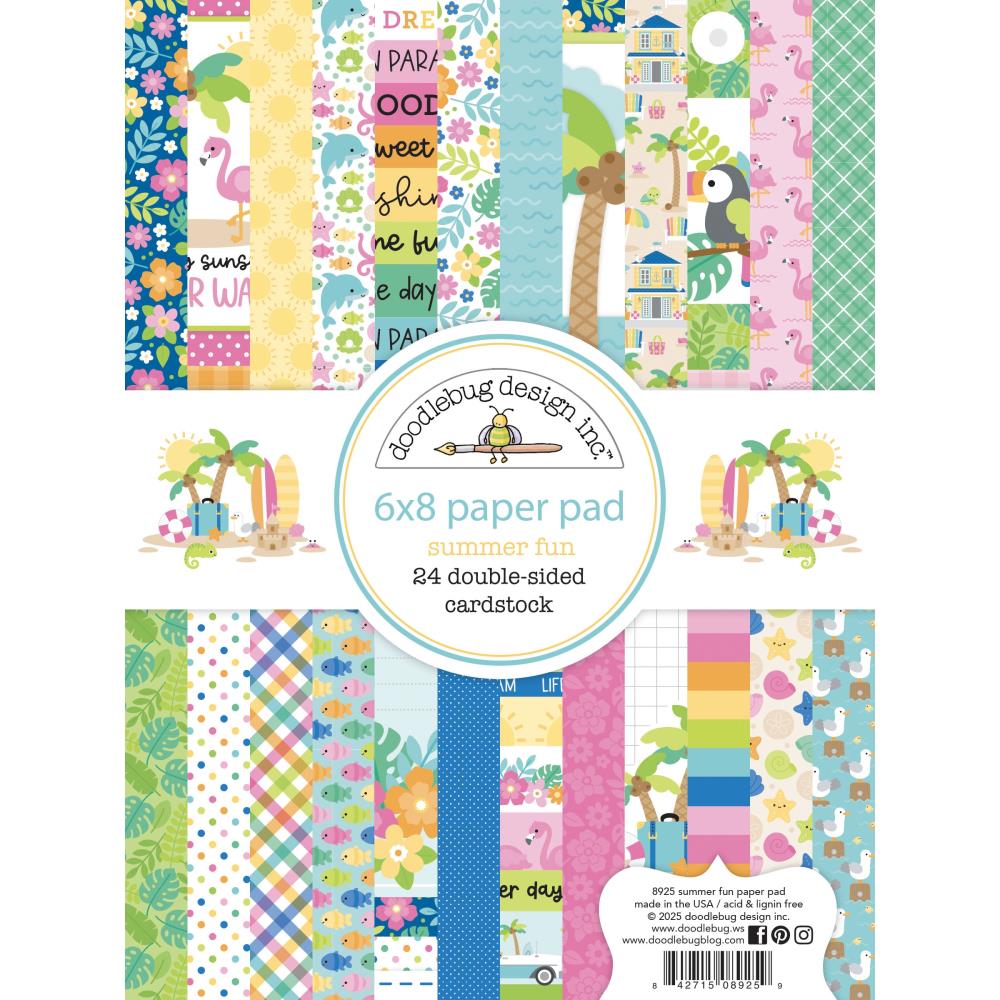 Doodlebug Design Summer Fun - 6x8 Pad